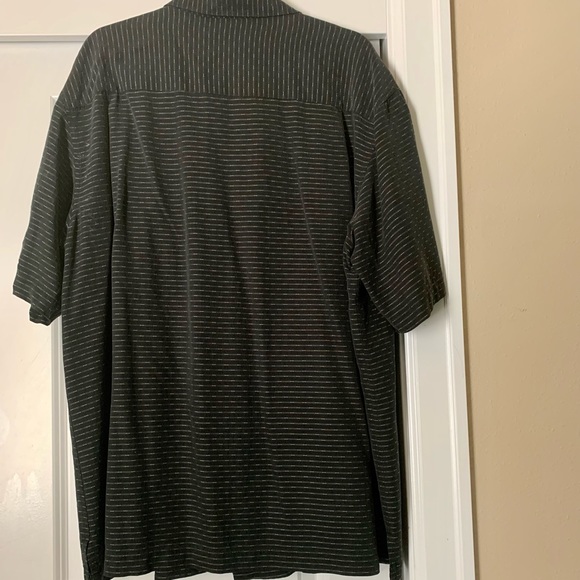 LN MENS ALFINI SHORT SLEEVE SHIRT. BUTTON DOWN. RELAXED FIT. - Picture 2 of 7